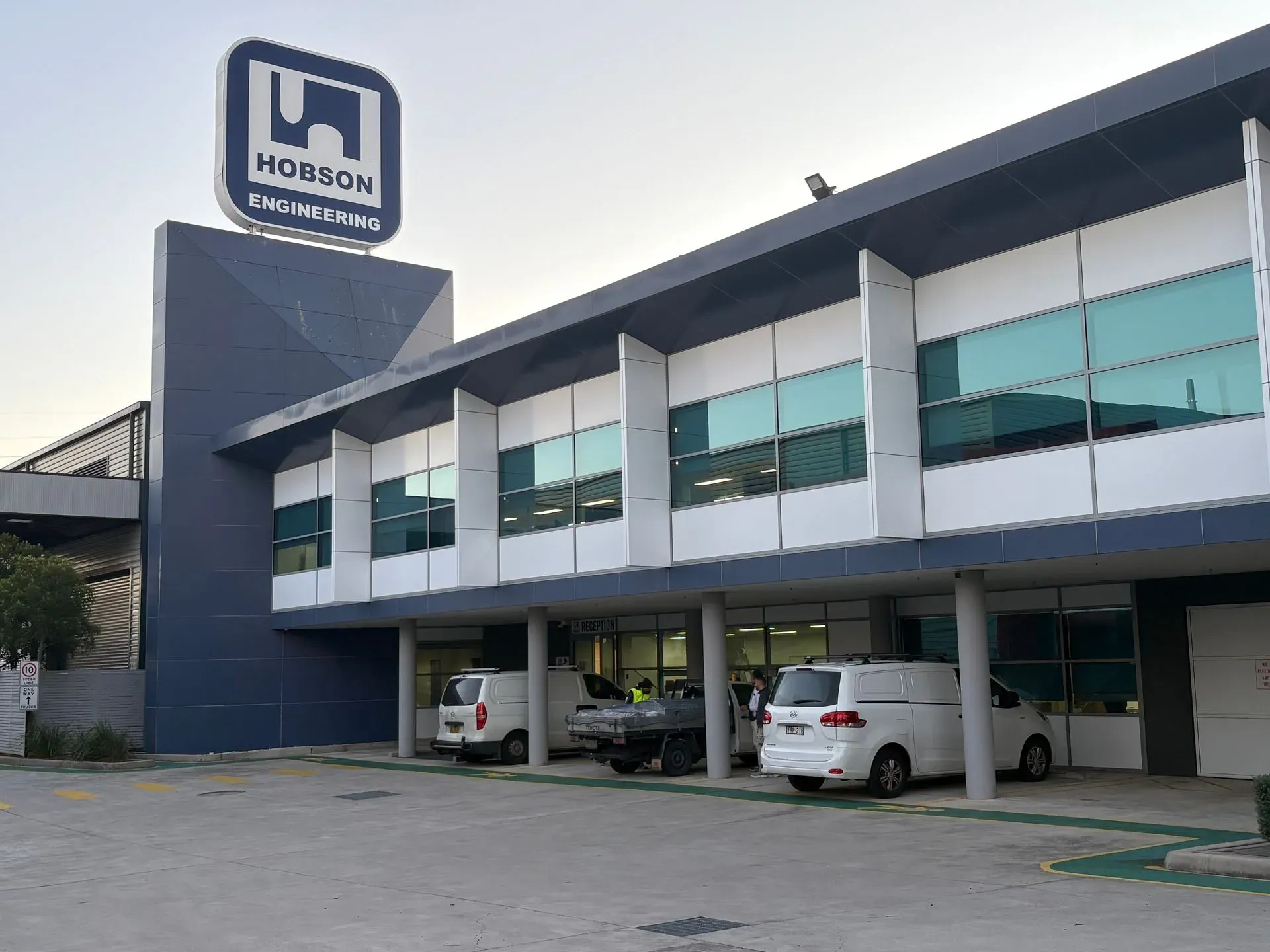 Hobson Engineering commercial building exterior painted by Norwest Painting Group