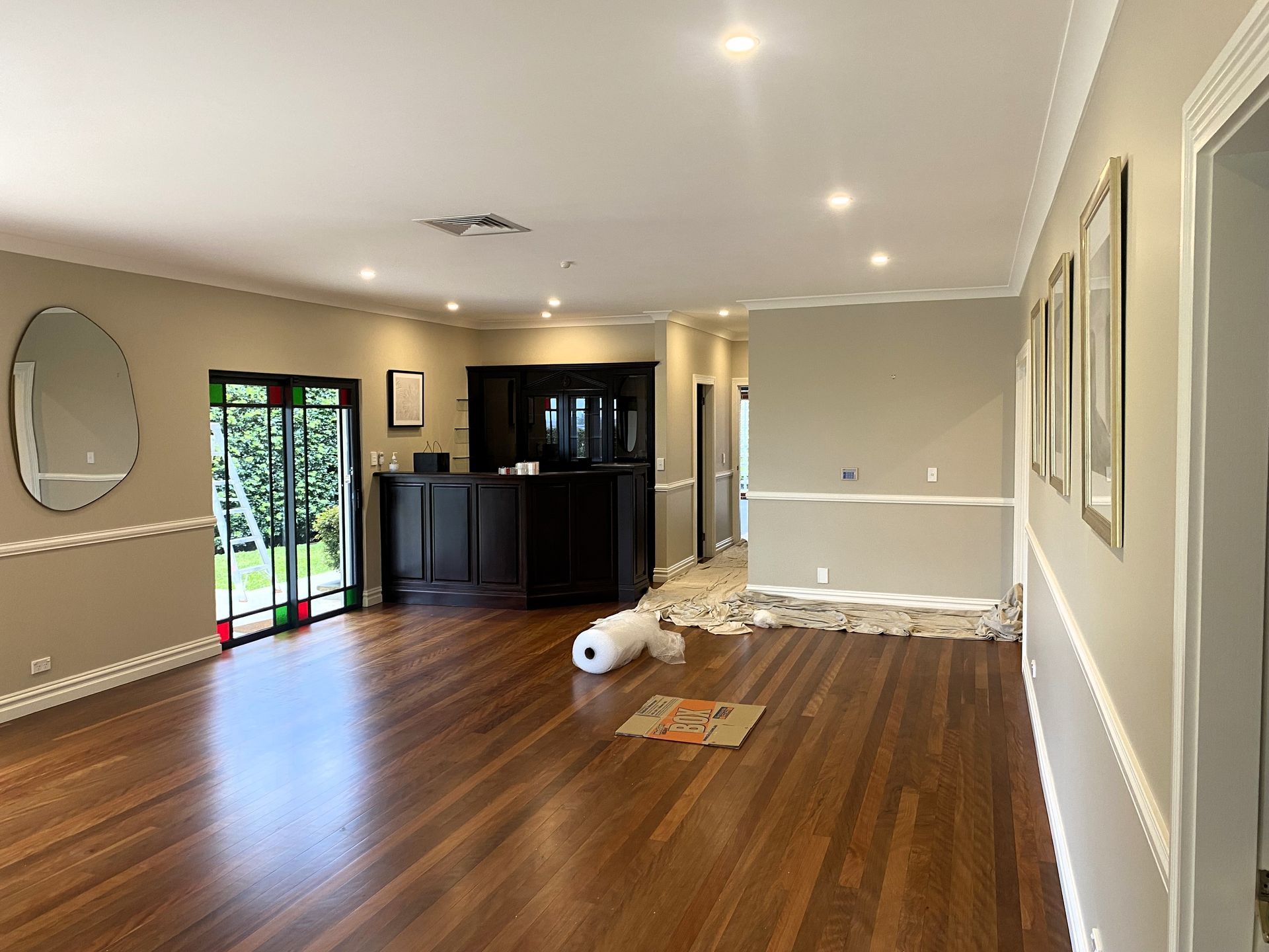Repainted living space with white trims in Castle Hill