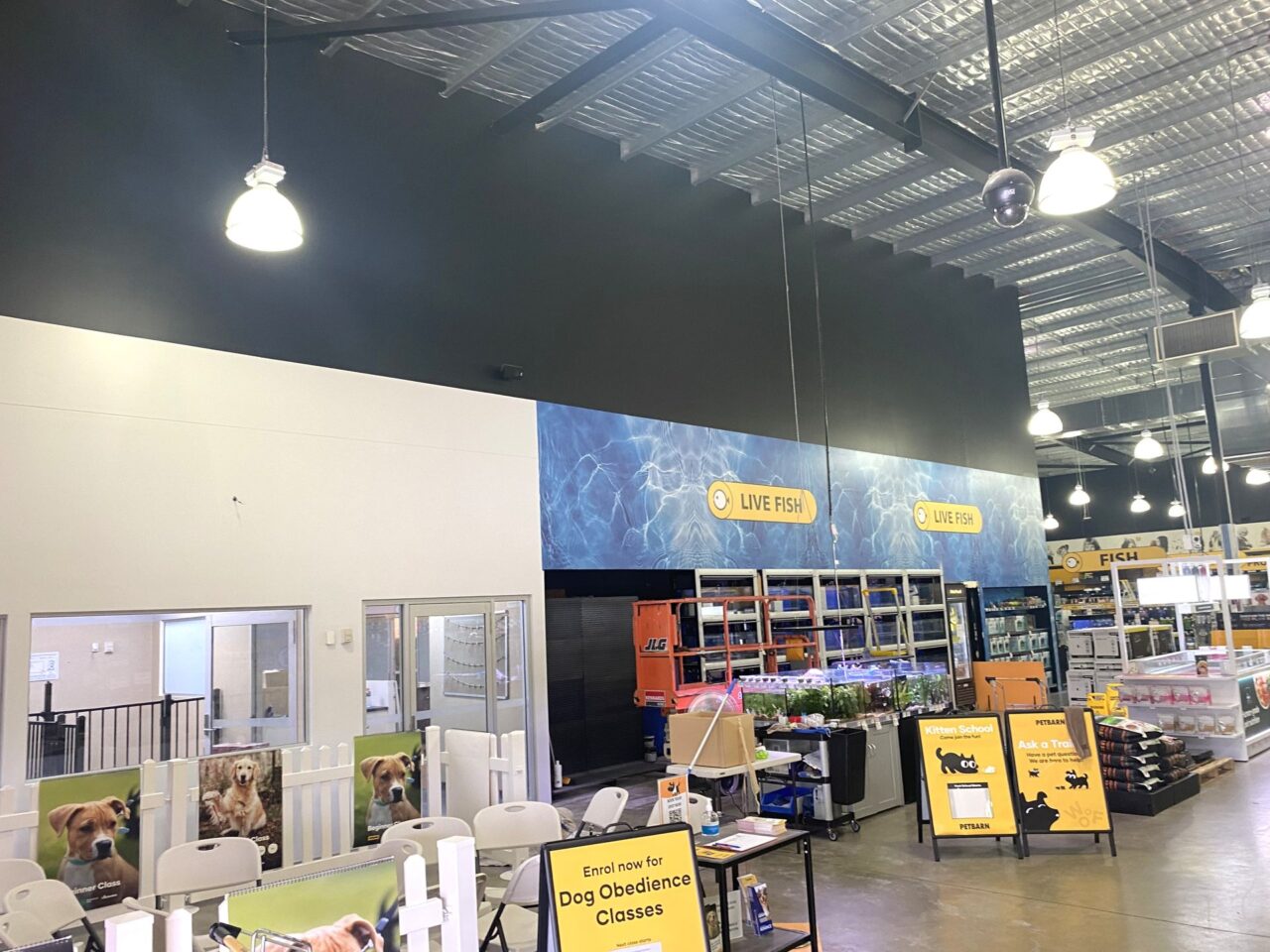 Commercial repaint of the Petbarn store in Singleton by Norwest Painting Group
