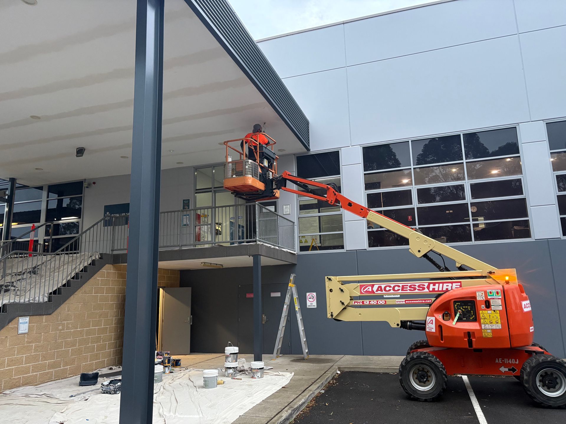 Interior and exterior repaint of Seven Hills Aquatic Centre by Norwest Painting Group